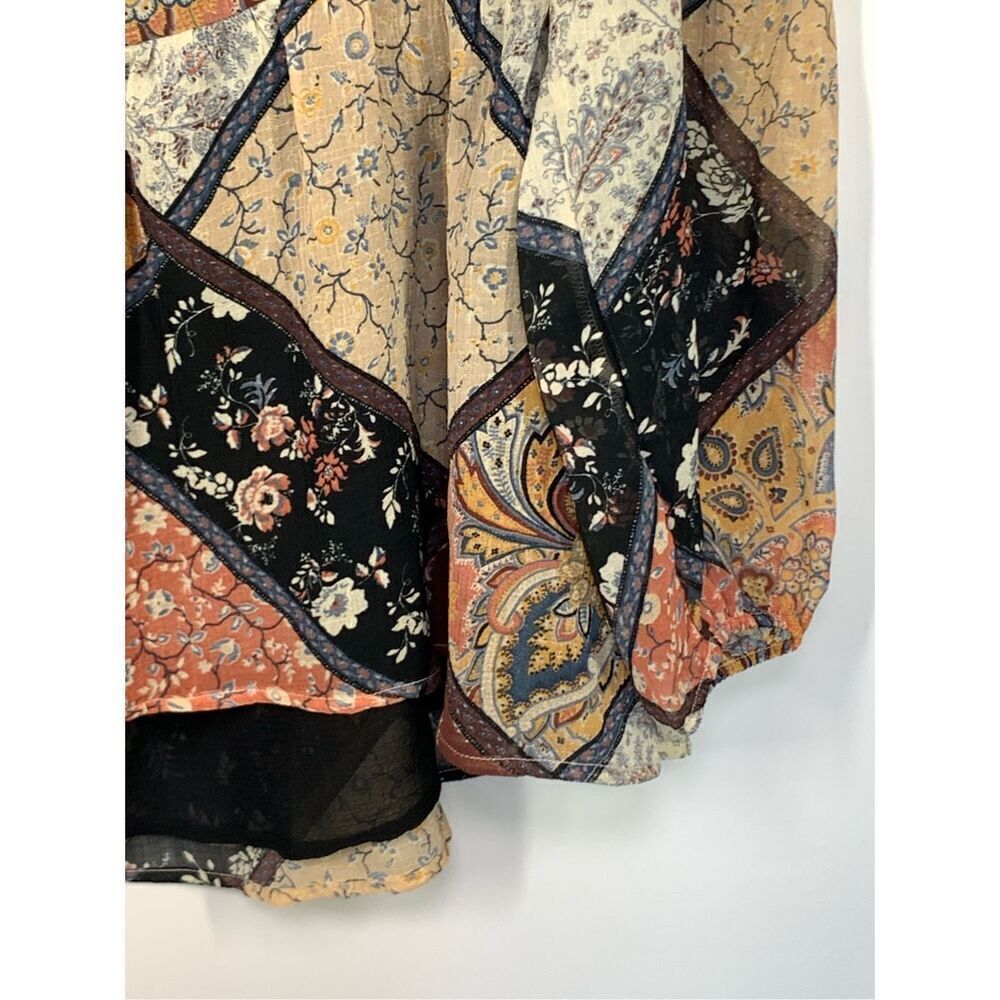 American Eagle Women's Multicolor Patchwork Flora… - image 3